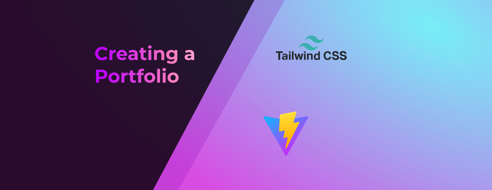 Creating My Portfolio with React and Tailwind - Featured image